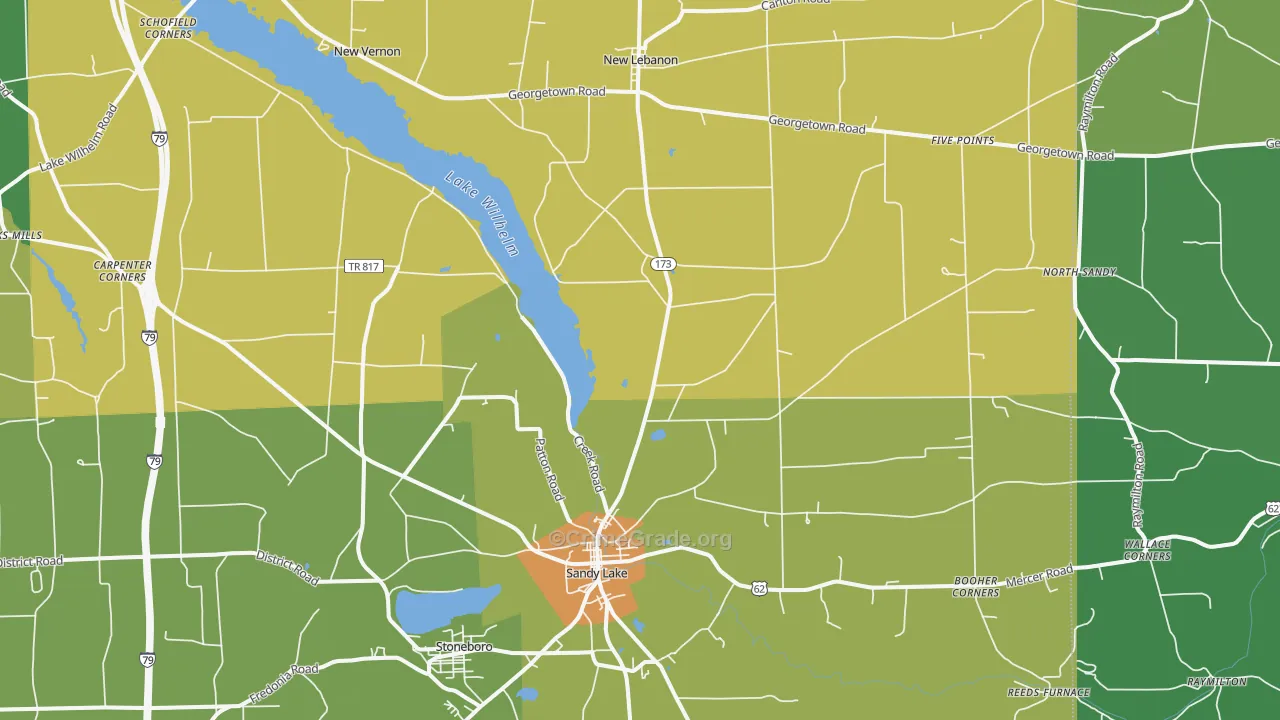 16145, PA Map of Theft Rates