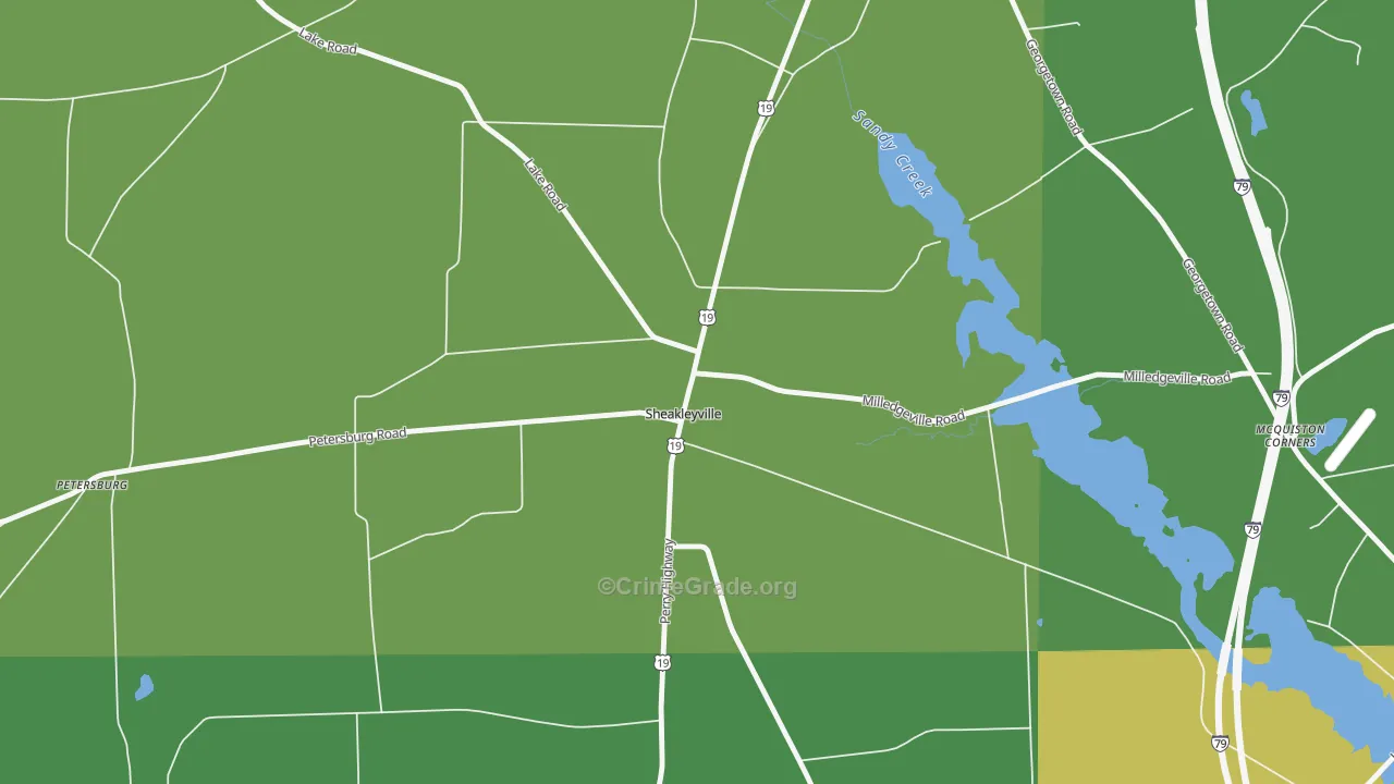 16151, PA Map of Theft Rates