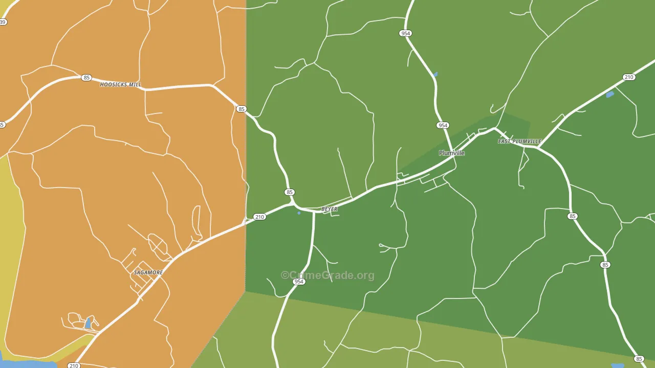 16211, PA Map of Theft Rates