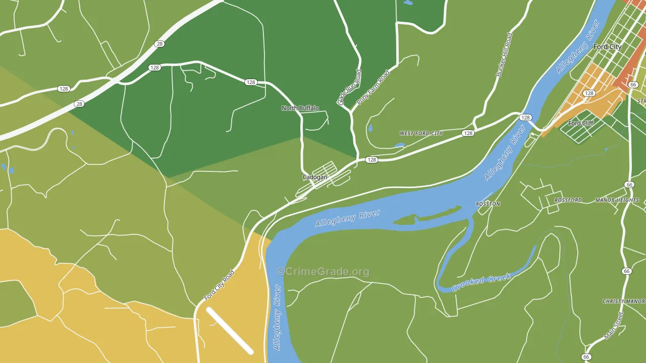 16212, PA Map of Theft Rates