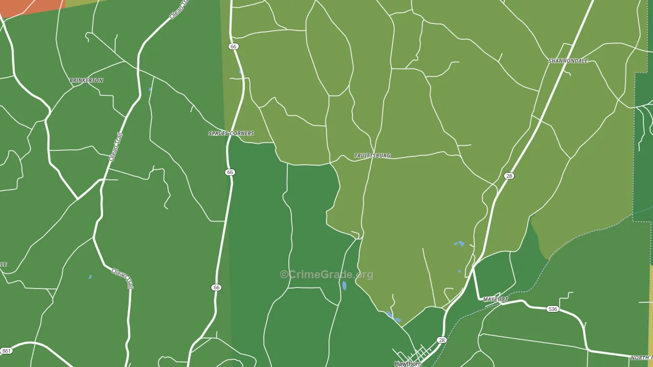 16224, PA Map of Theft Rates