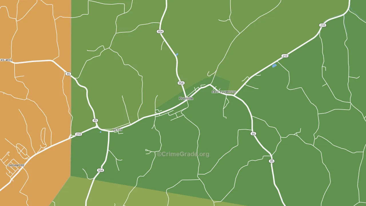 16246, PA Map of Theft Rates