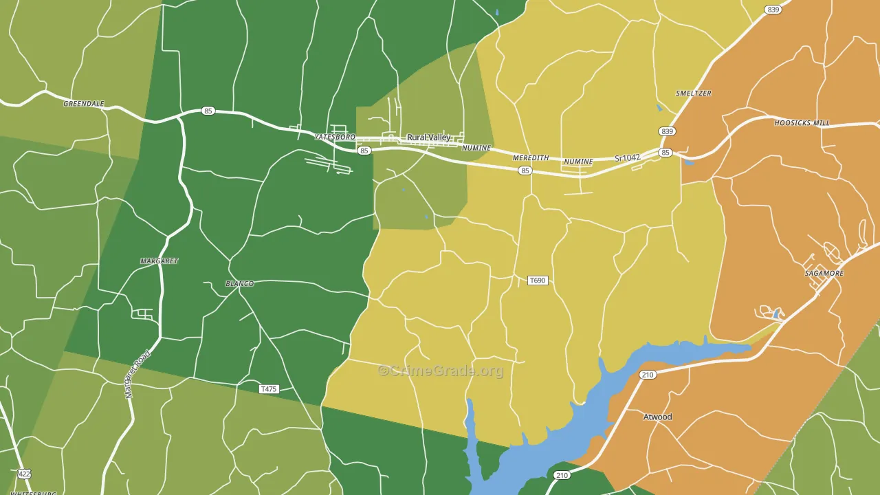 16249, PA Map of Theft Rates