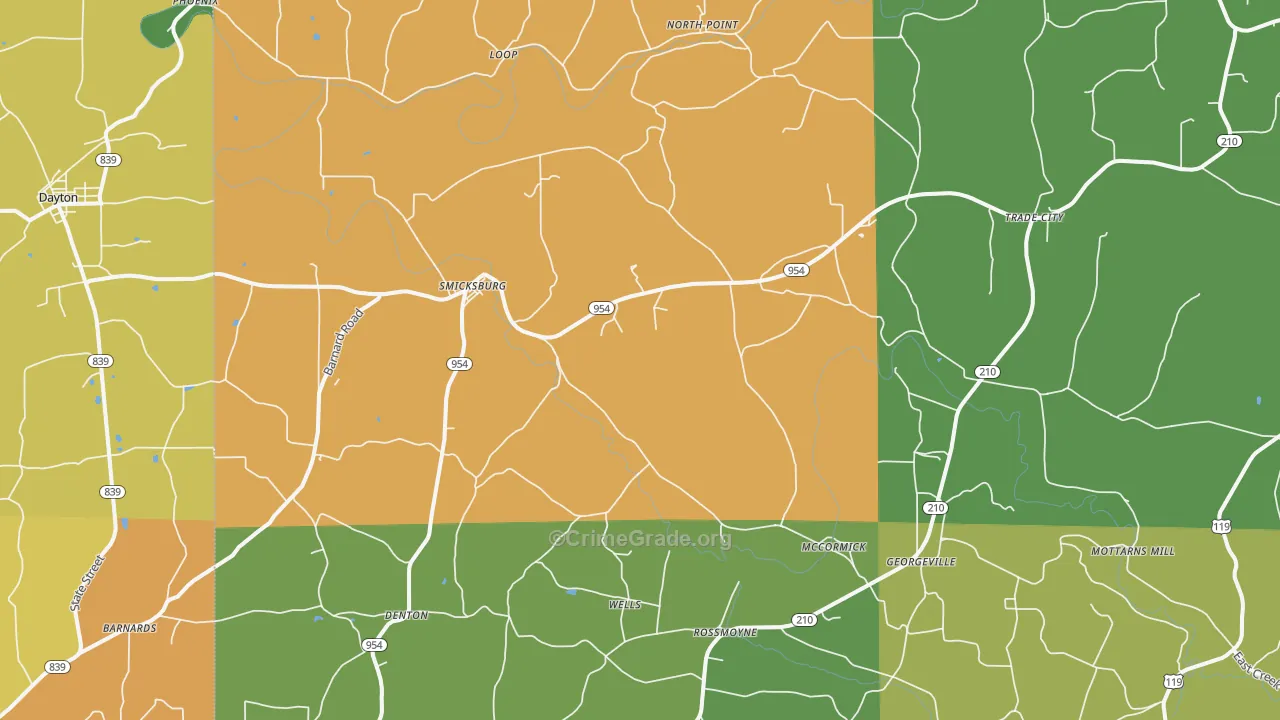 16256, PA Map of Theft Rates