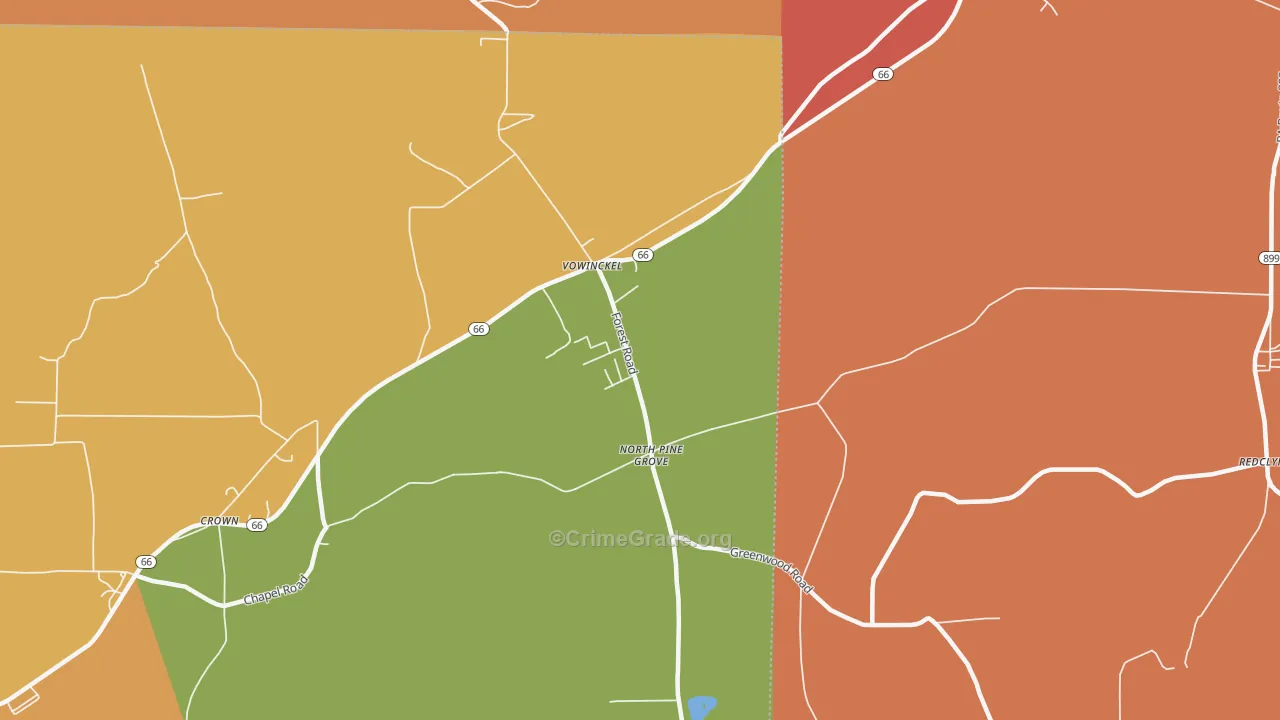 16260, PA Map of Theft Rates