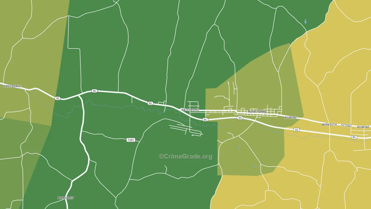 16263, PA Map of Theft Rates