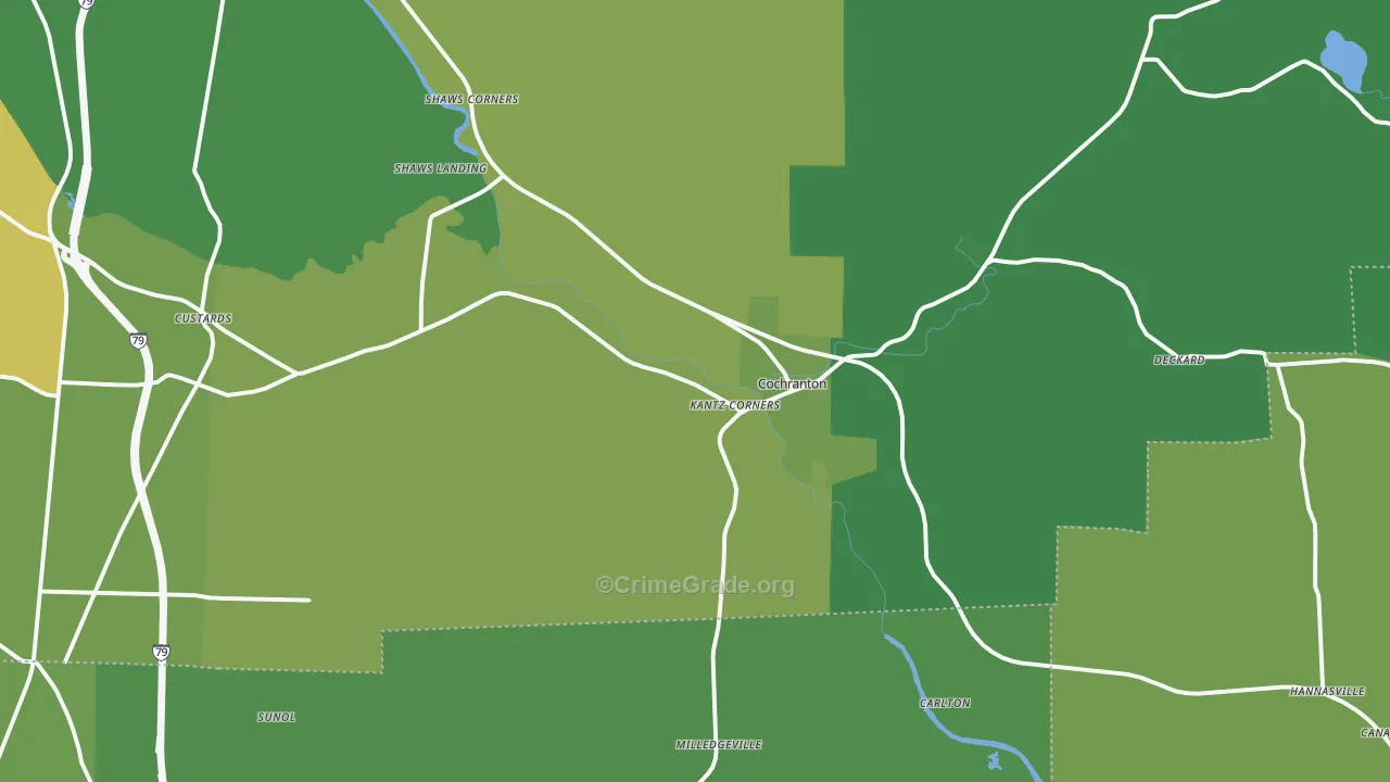 16314, PA Map of Theft Rates