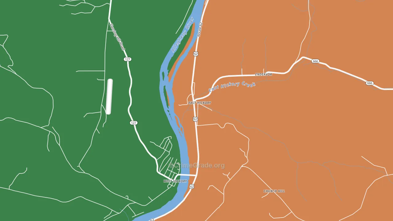 16321, PA Map of Theft Rates