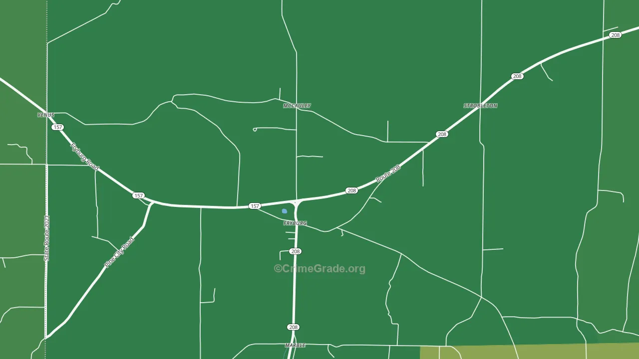16326, PA Map of Theft Rates
