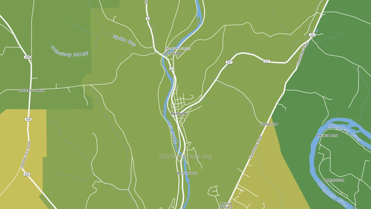 16344, PA Map of Theft Rates