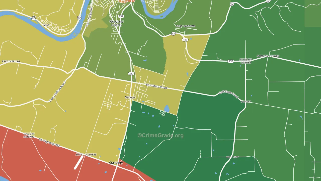 16346, PA Map of Theft Rates