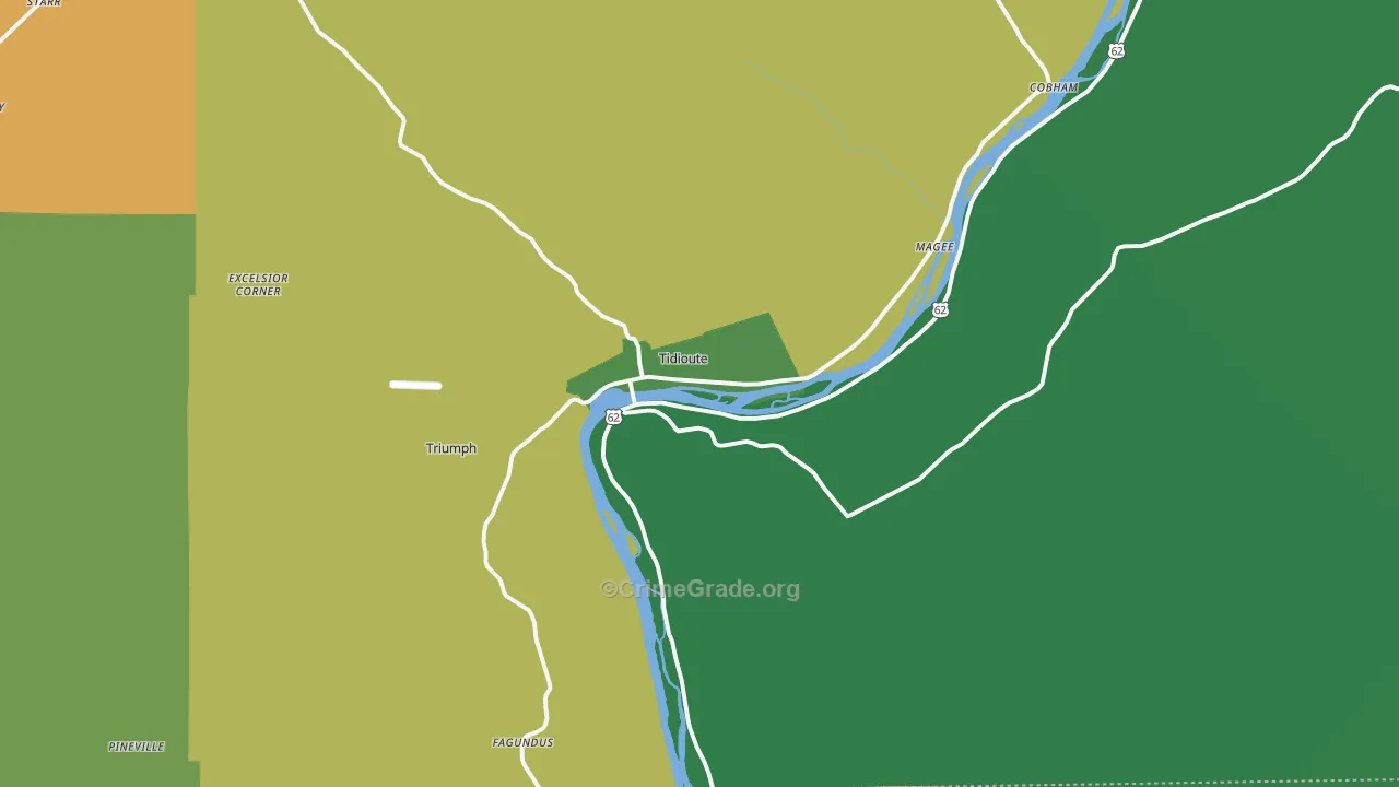 16351, PA Map of Theft Rates