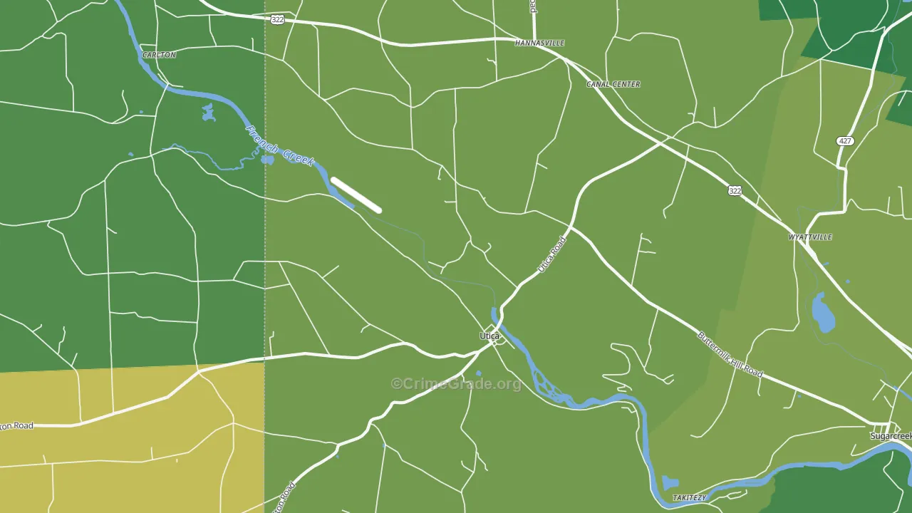 16362, PA Map of Theft Rates