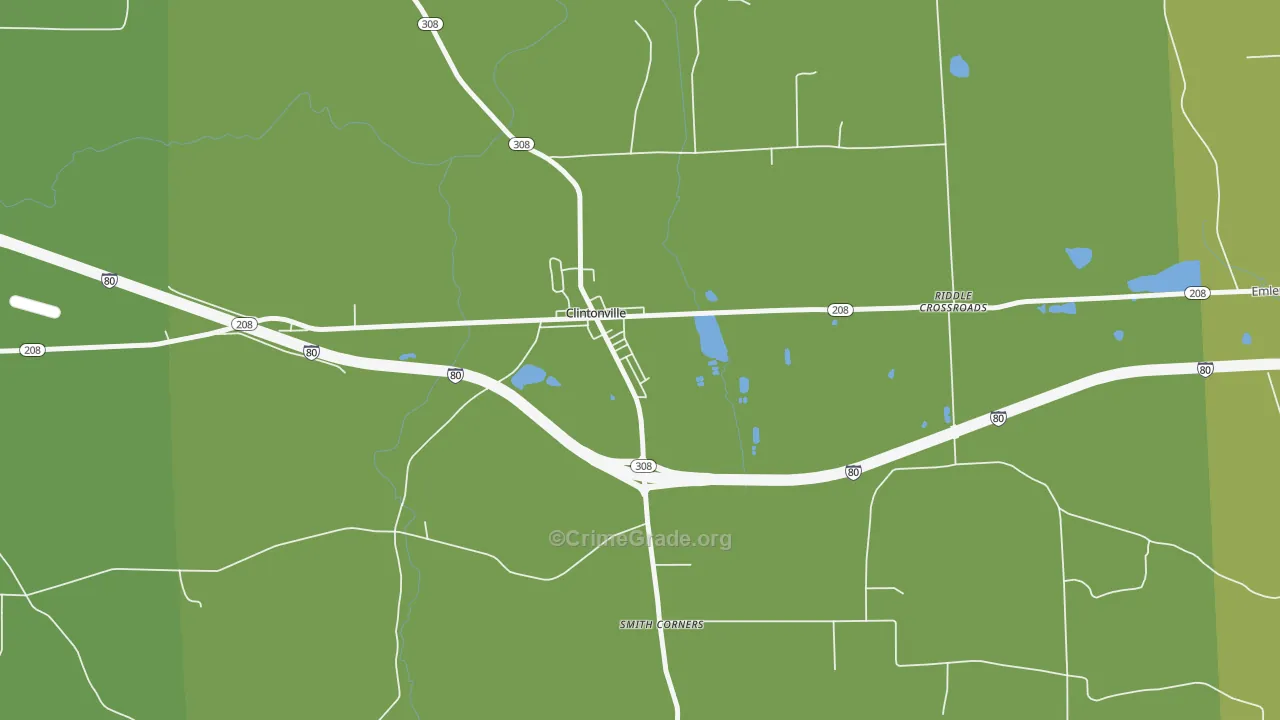 16372, PA Map of Theft Rates