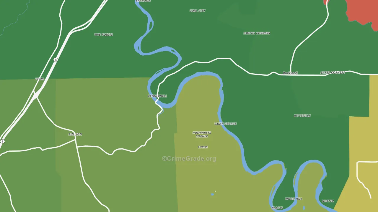 16374, PA Map of Theft Rates