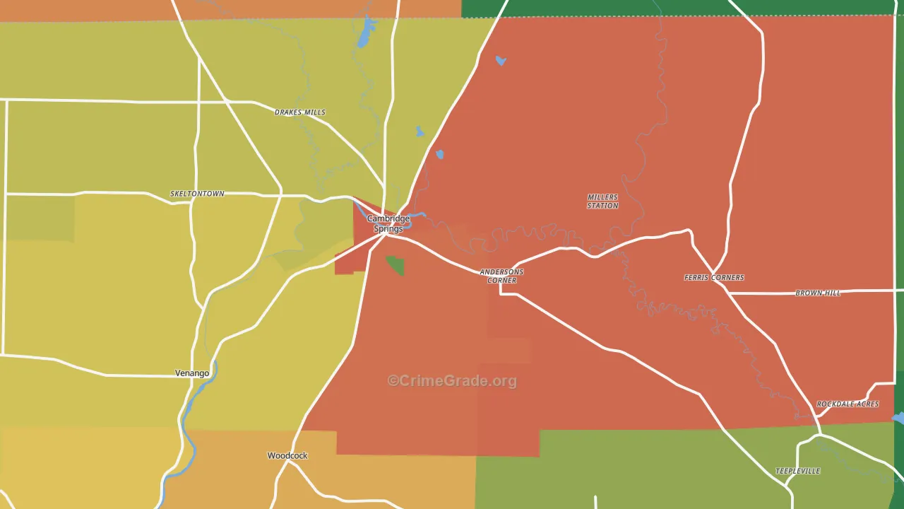 16403, PA Map of Theft Rates