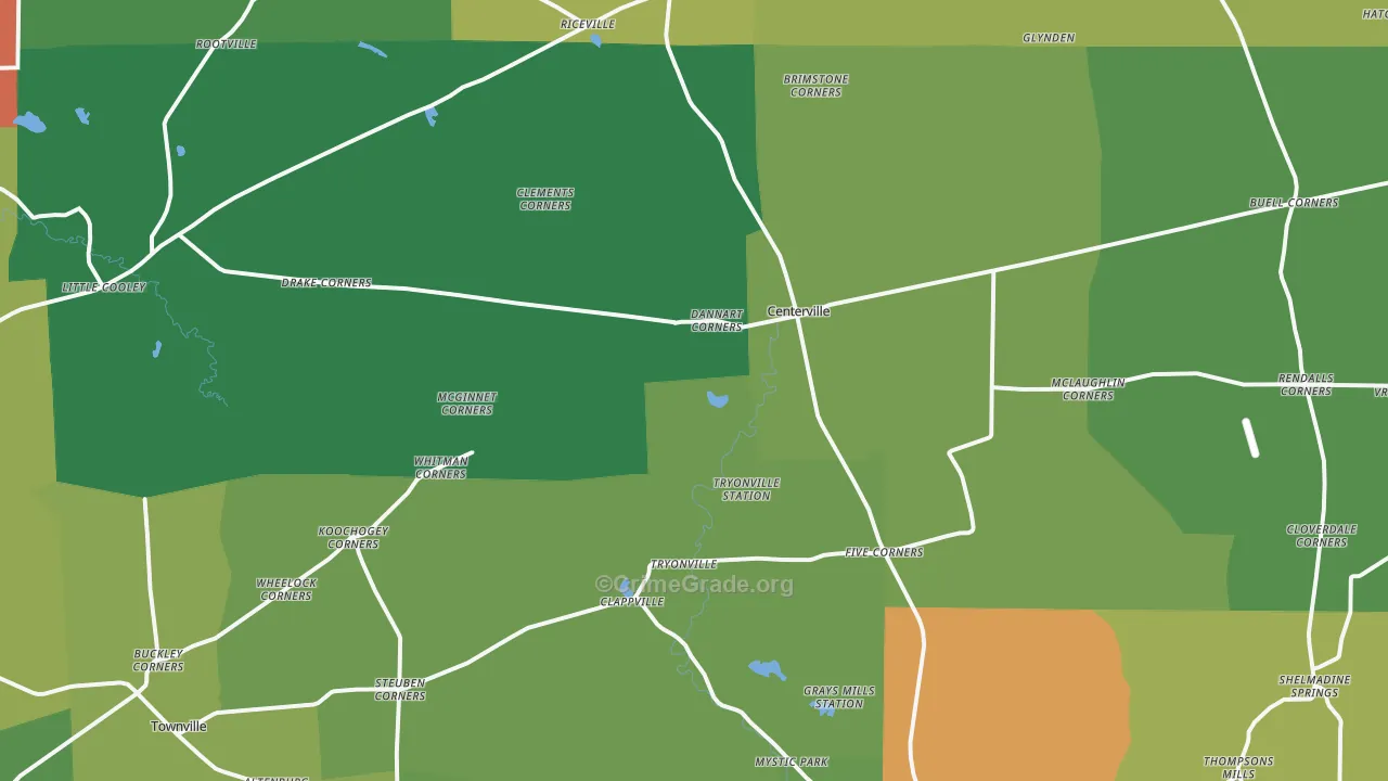 16404, PA Map of Theft Rates