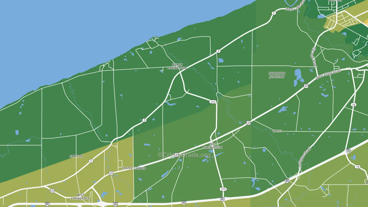 16411, PA Map of Theft Rates