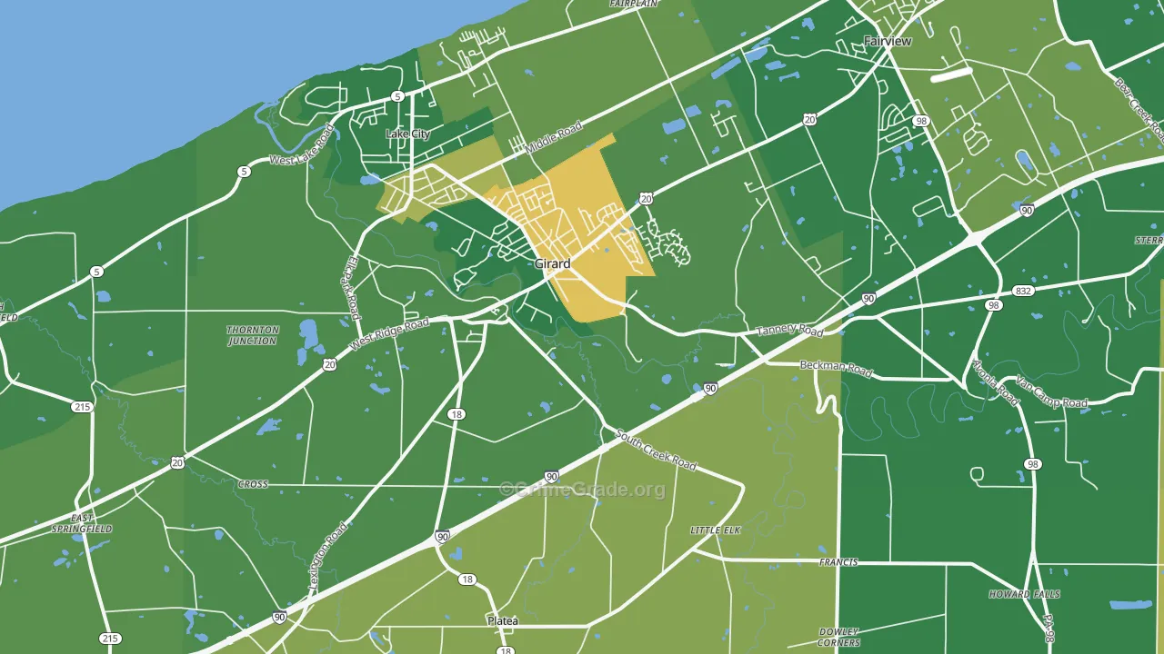 16417, PA Map of Theft Rates