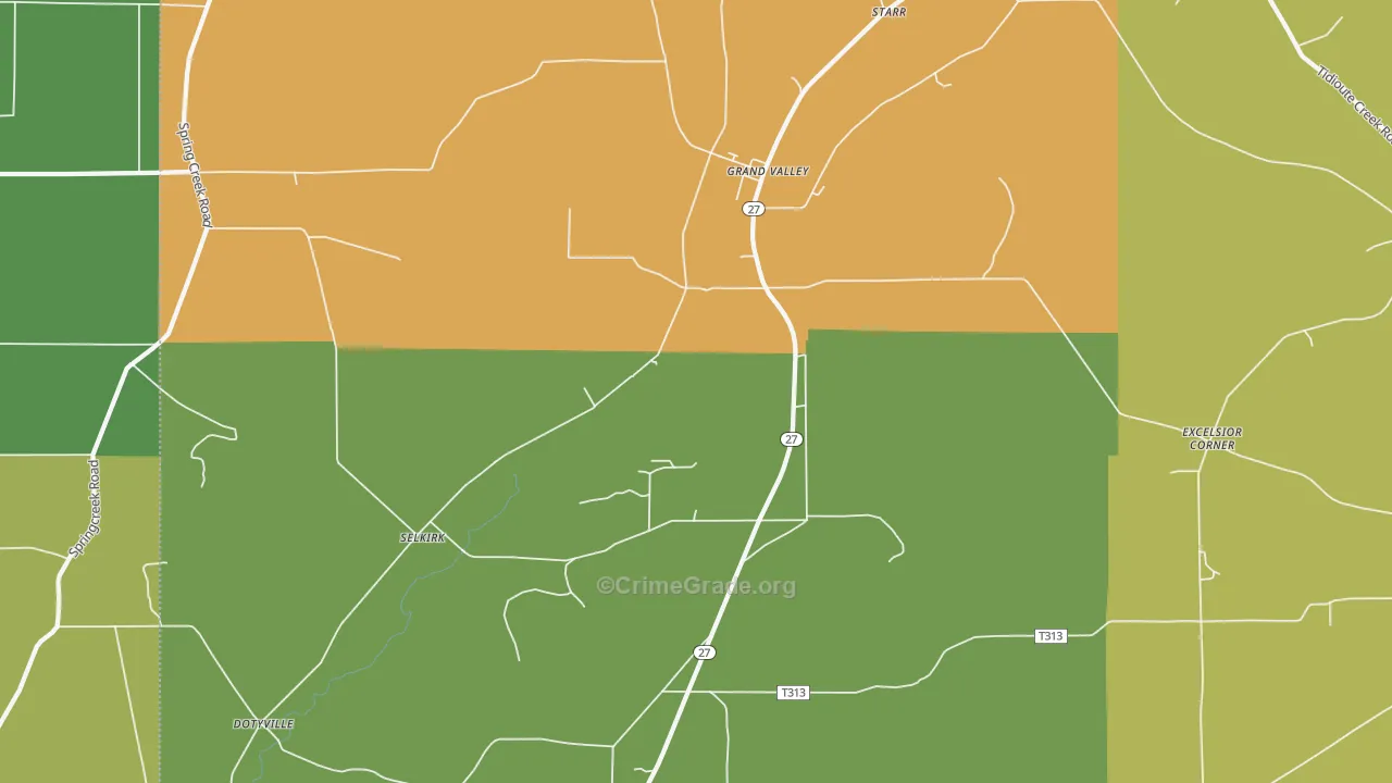 16420, PA Map of Theft Rates