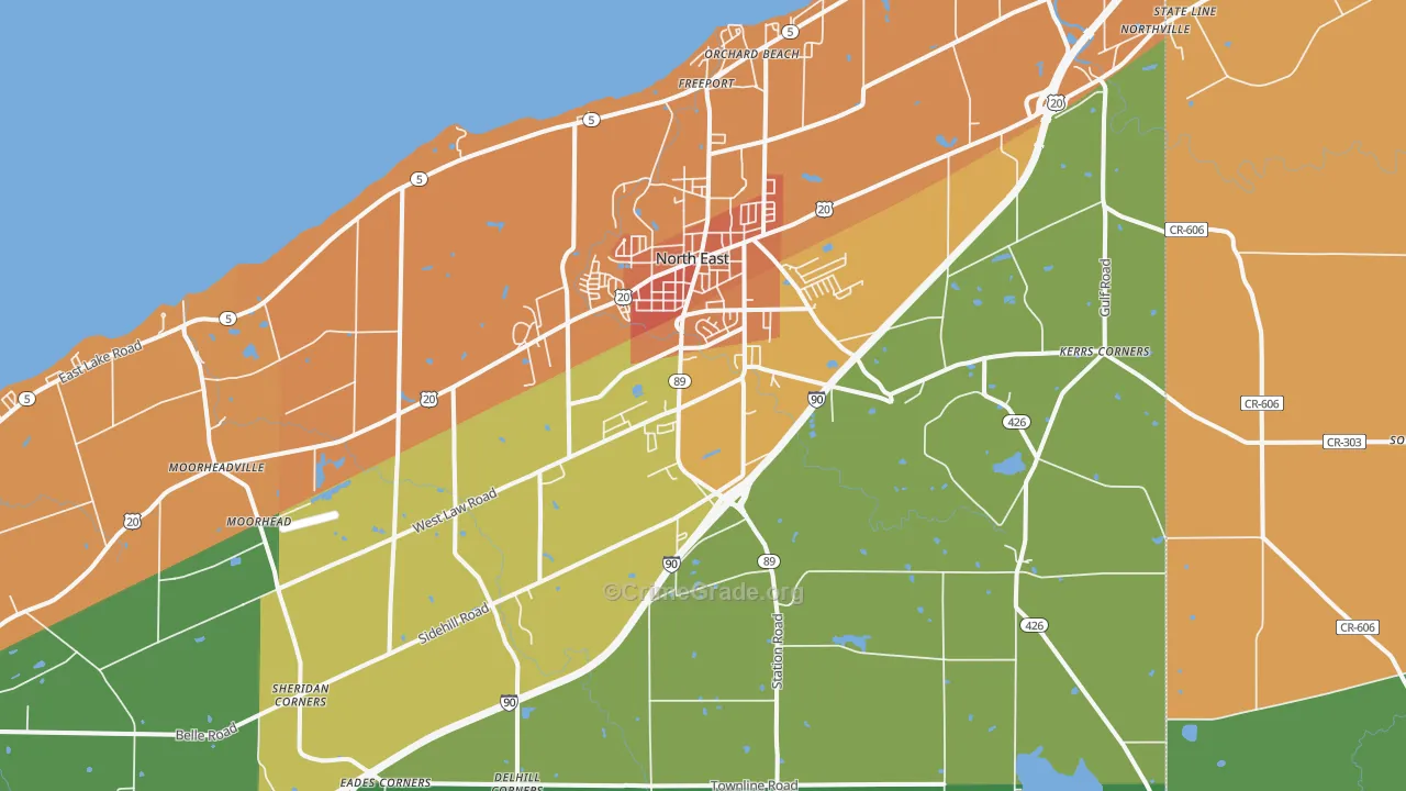 16428, PA Map of Theft Rates