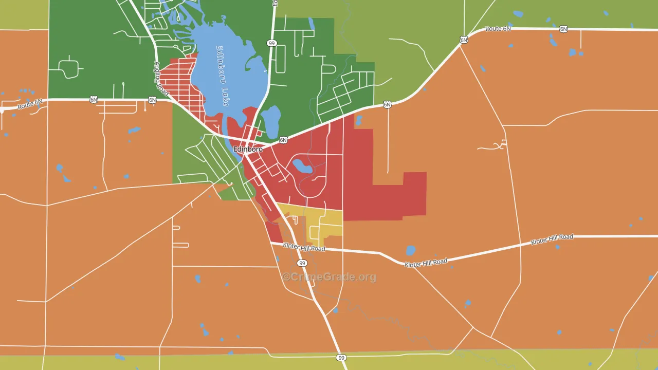 16444, PA Map of Theft Rates