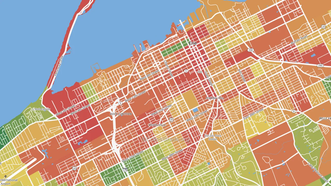 16502, PA Map of Theft Rates