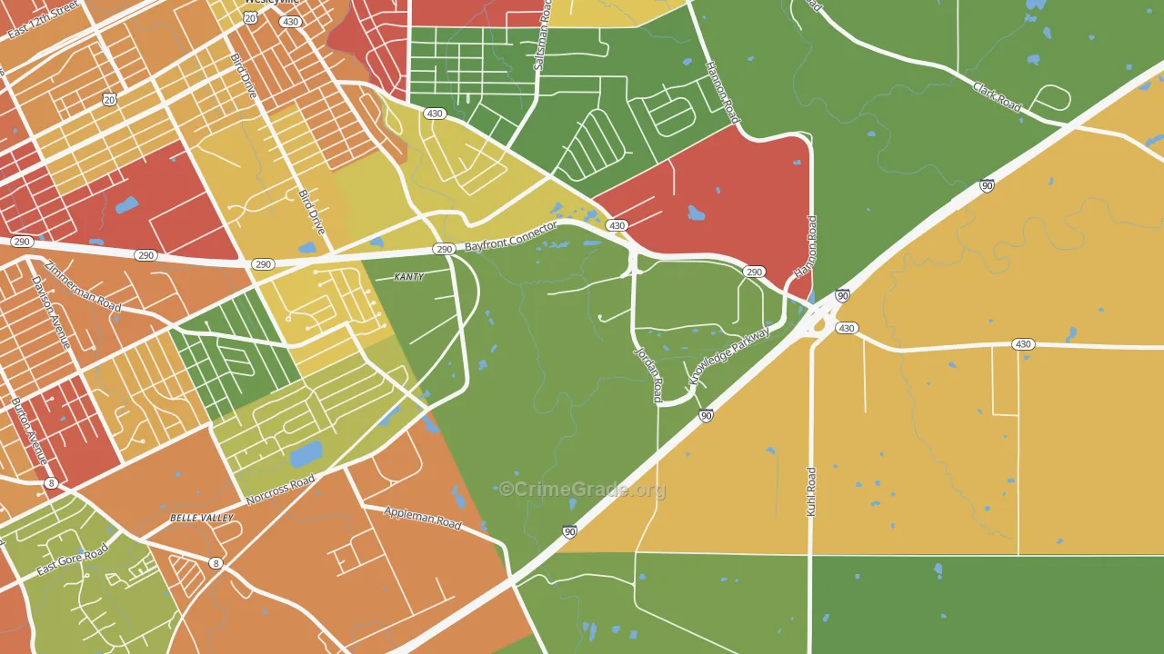 16563, PA Map of Theft Rates