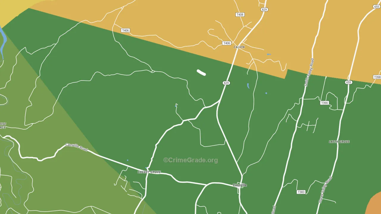 16622, PA Map of Theft Rates