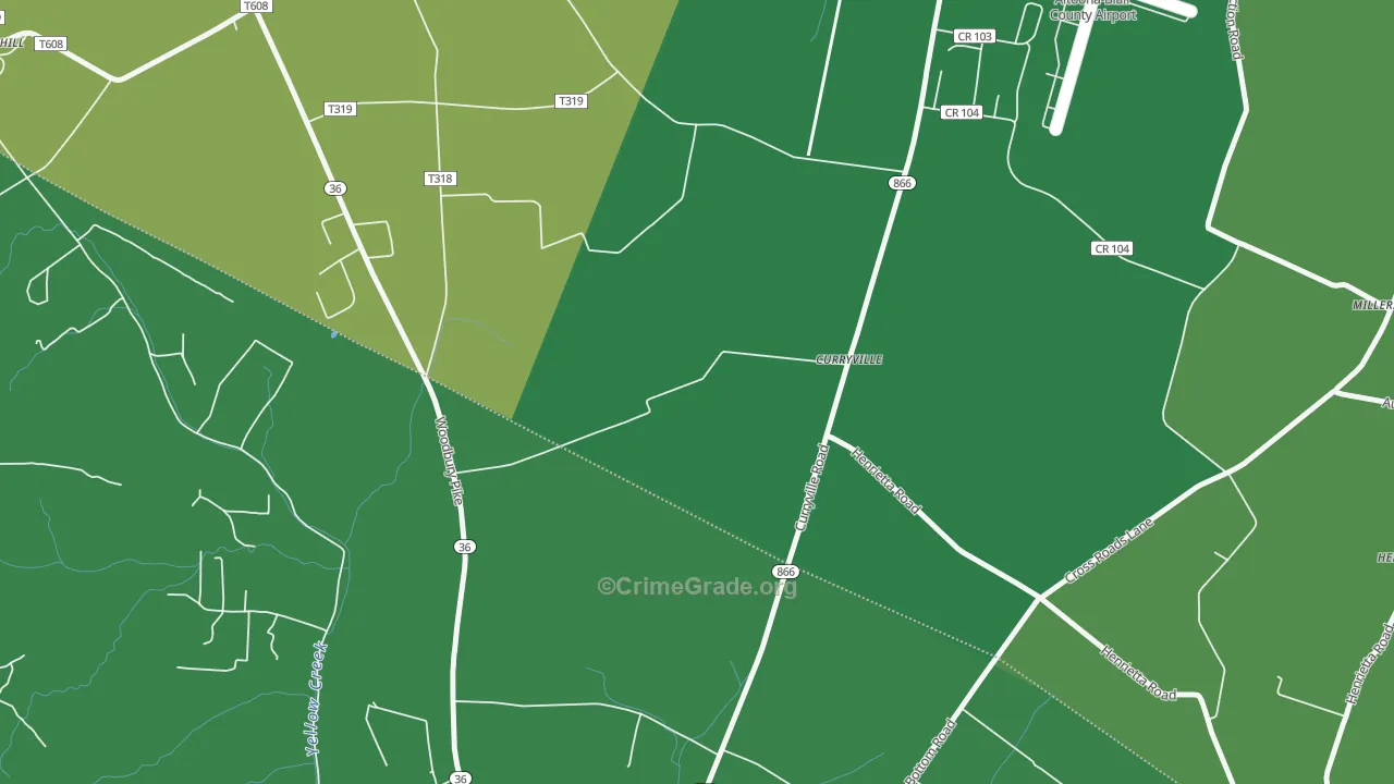 16631, PA Map of Theft Rates