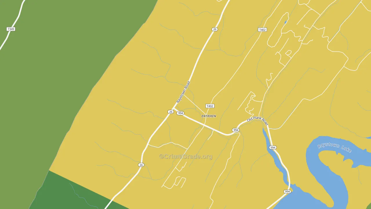 16638, PA Map of Theft Rates