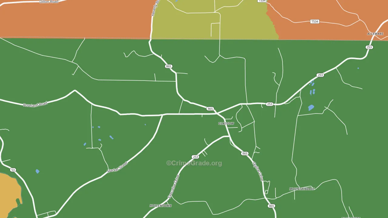 16644, PA Map of Theft Rates