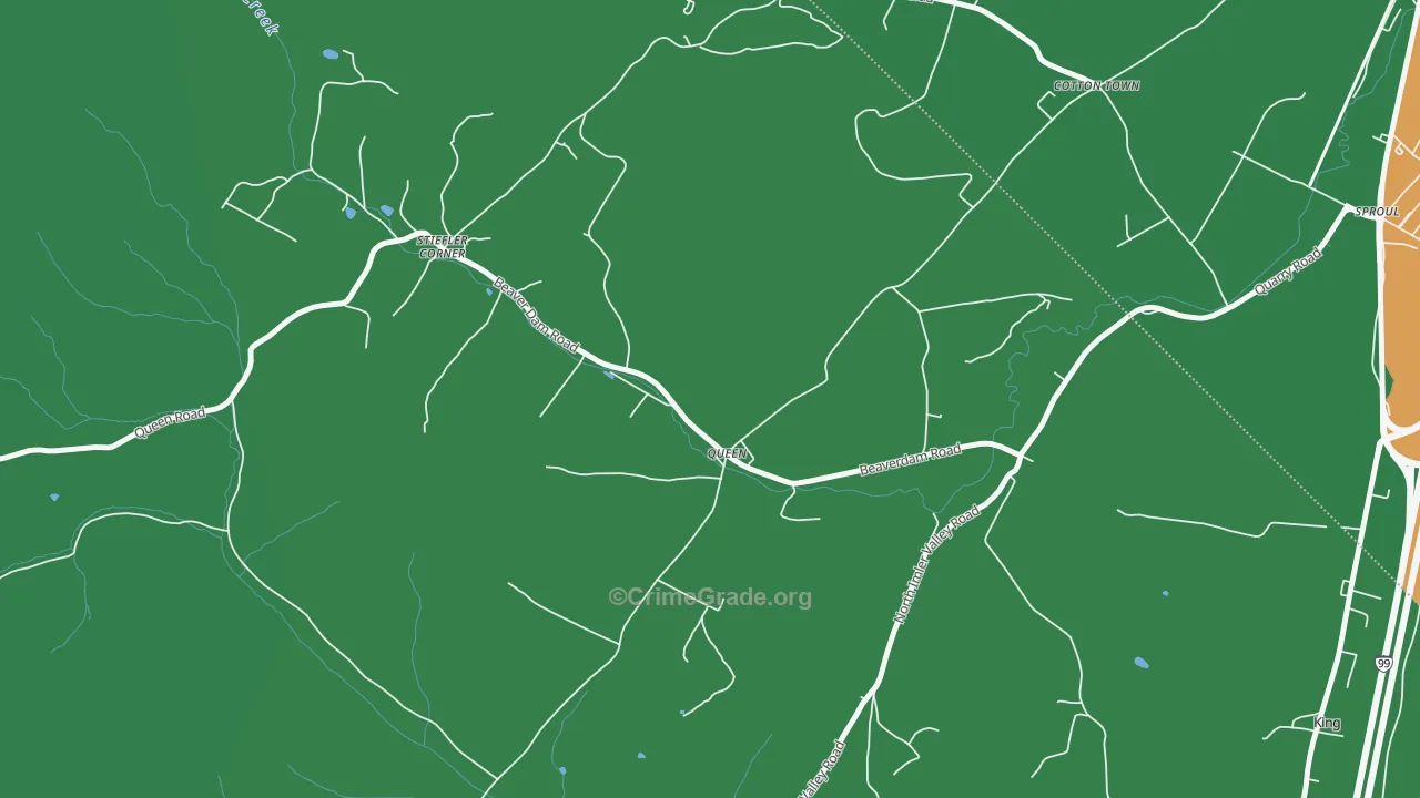 16670, PA Map of Theft Rates
