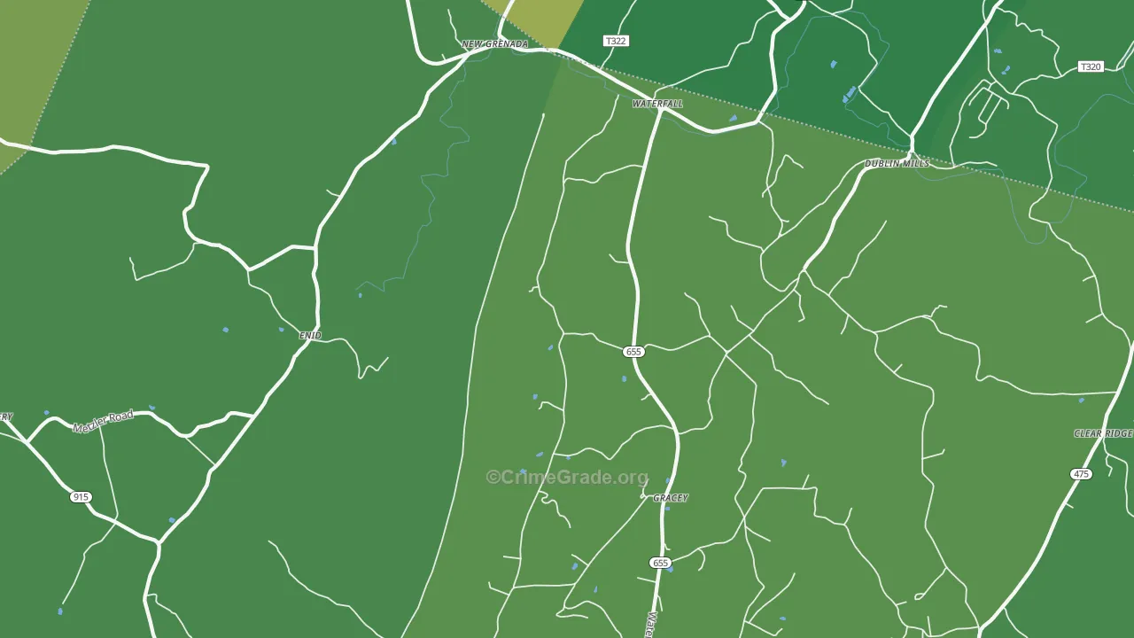 16689, PA Map of Theft Rates