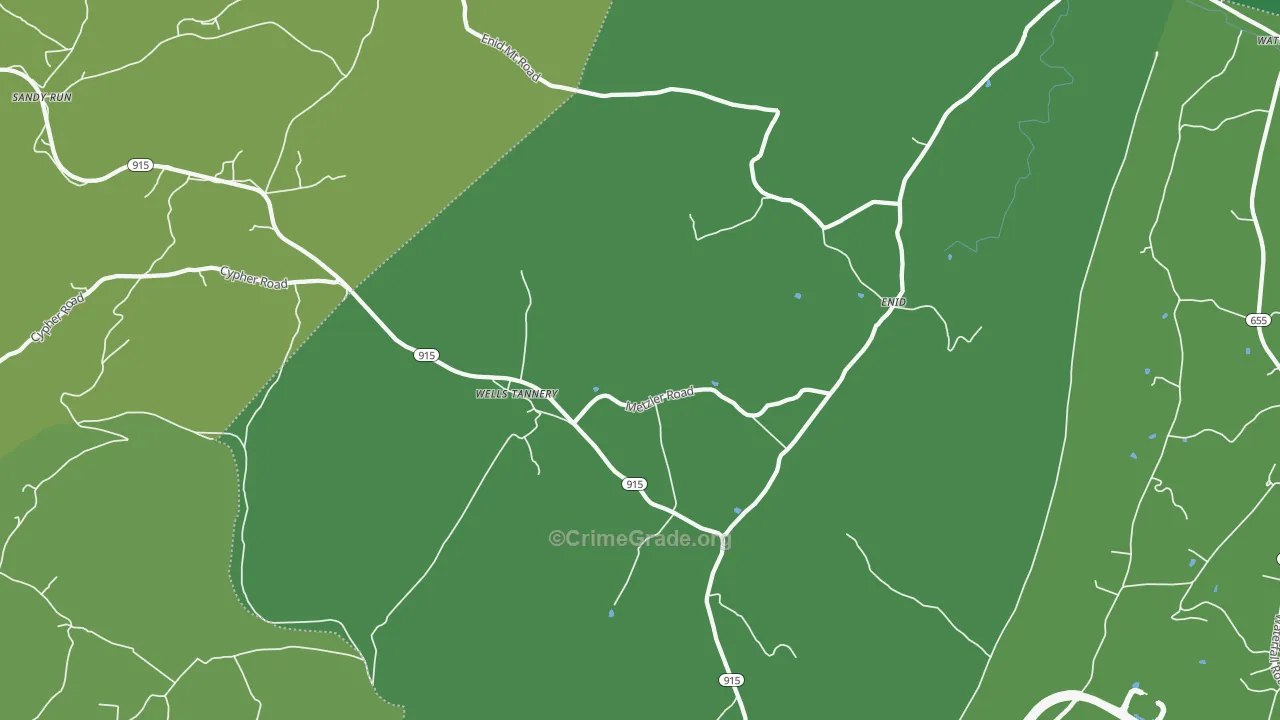16691, PA Map of Theft Rates
