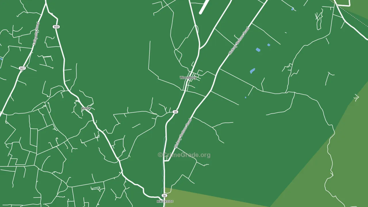 16695, PA Map of Theft Rates