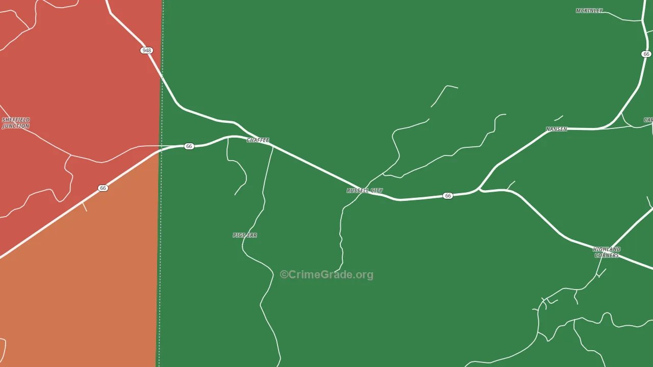 16728, PA Map of Theft Rates