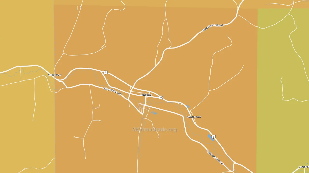 16746, PA Map of Theft Rates
