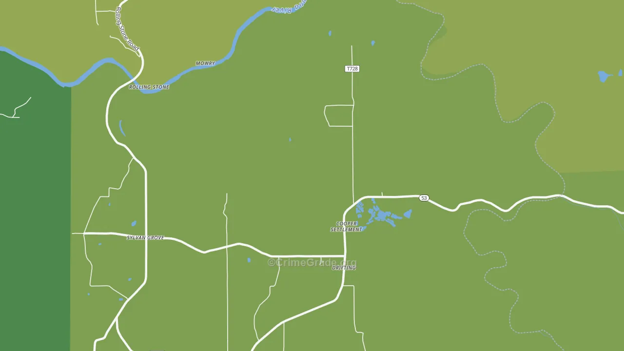 16834, PA Map of Theft Rates