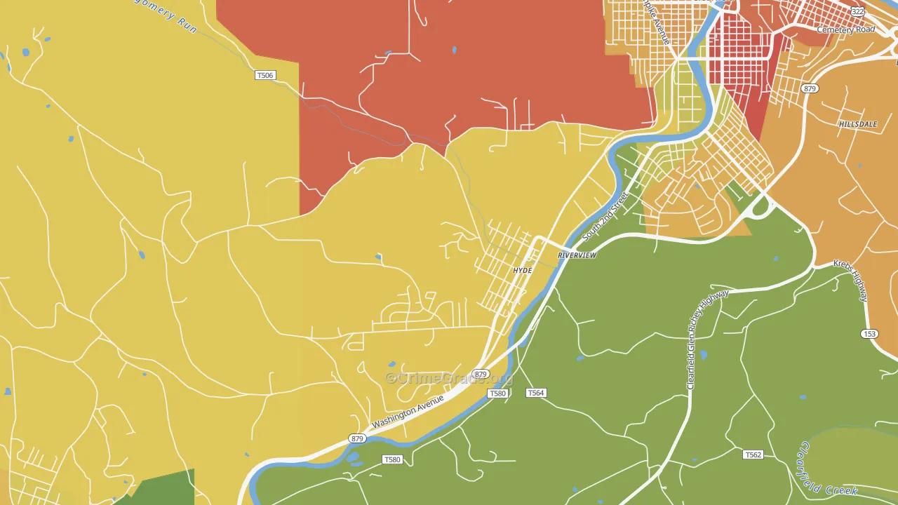 16843, PA Map of Theft Rates
