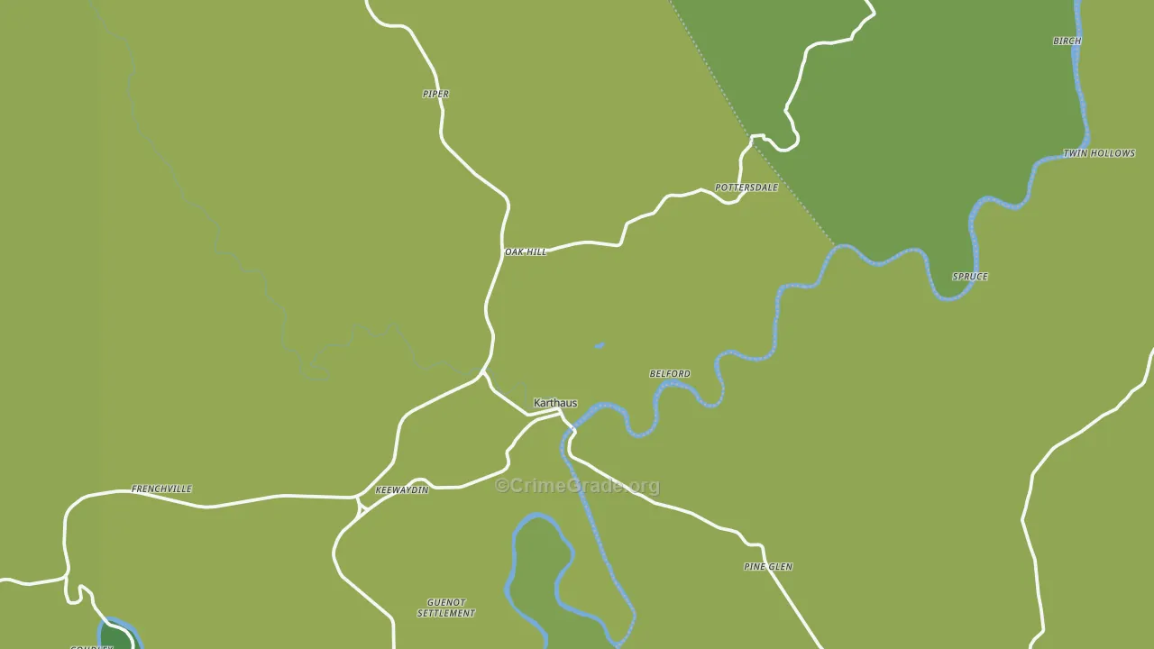 16845, PA Map of Theft Rates