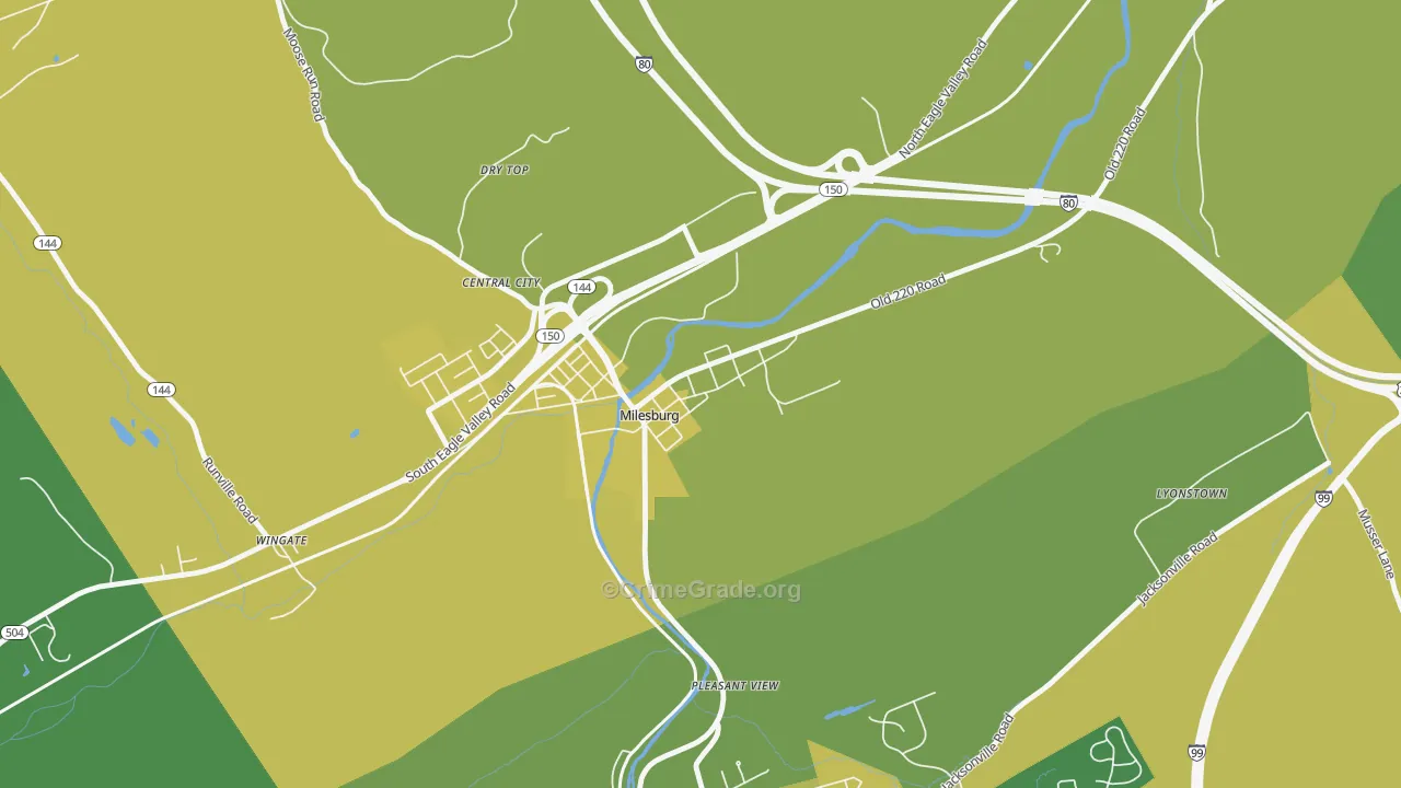 16853, PA Map of Theft Rates