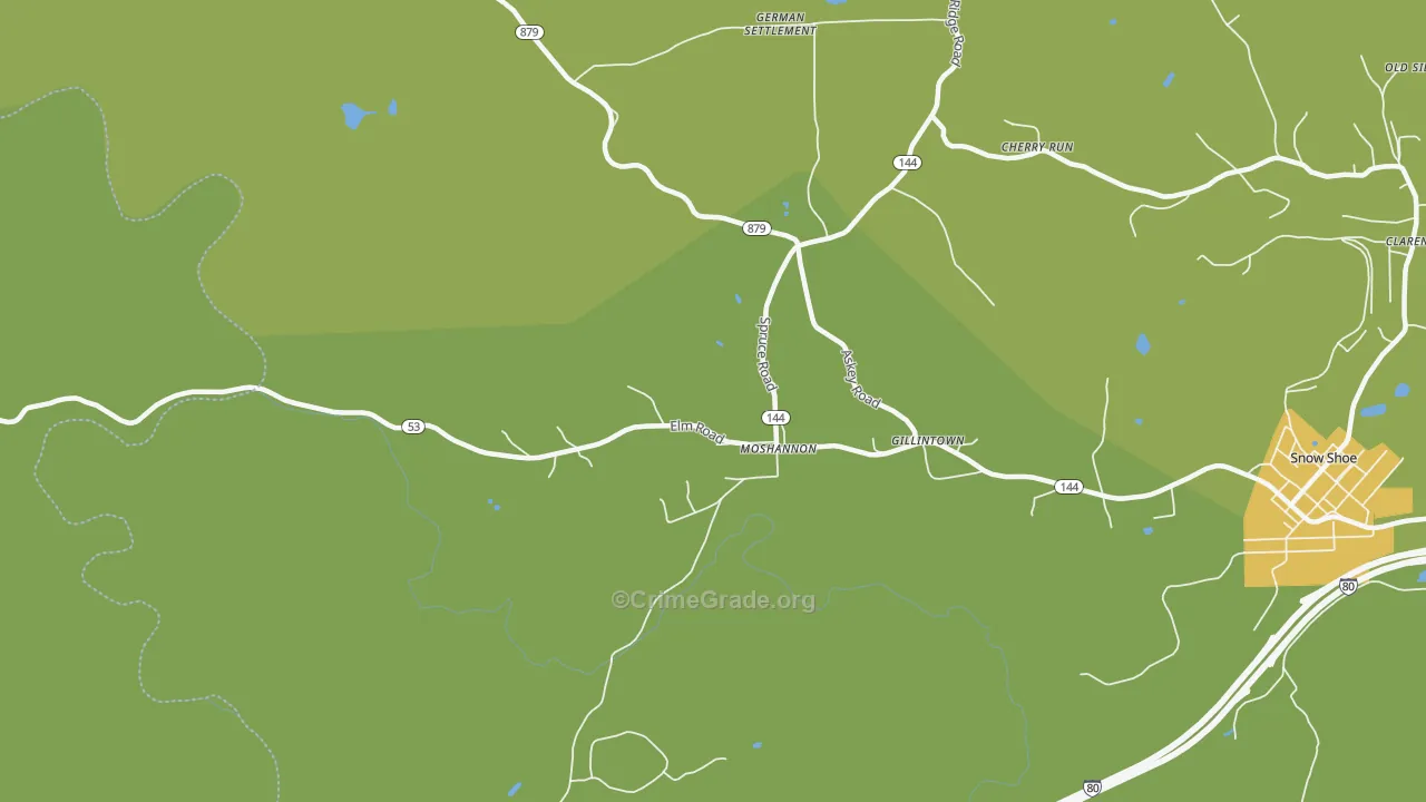 16859, PA Map of Theft Rates