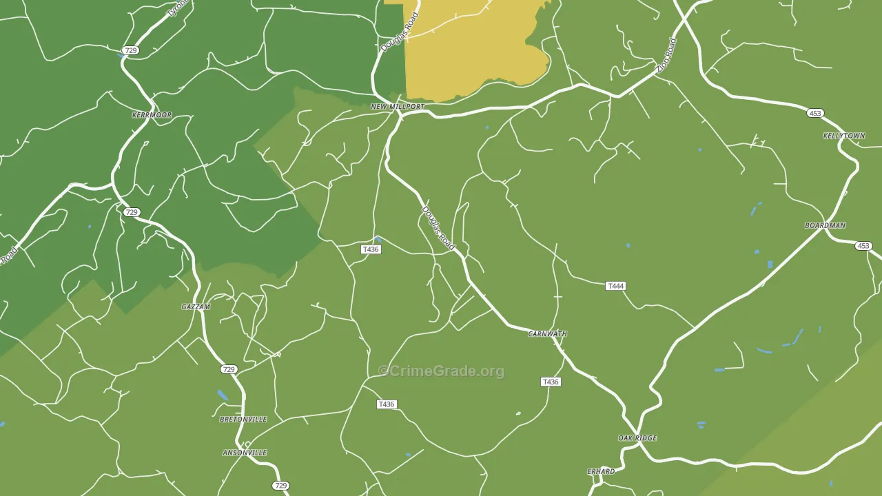 16861, PA Map of Theft Rates