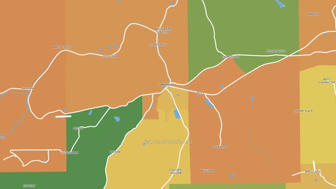 16901, PA Map of Theft Rates