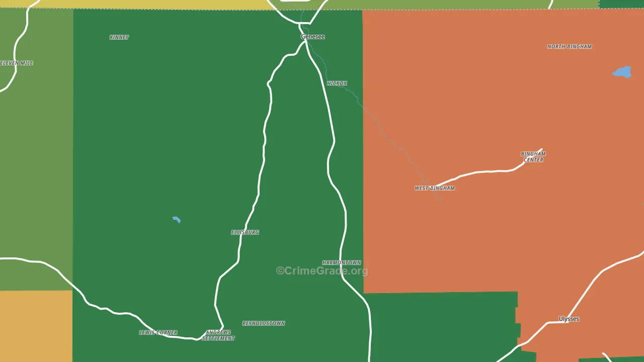 16923, PA Map of Theft Rates