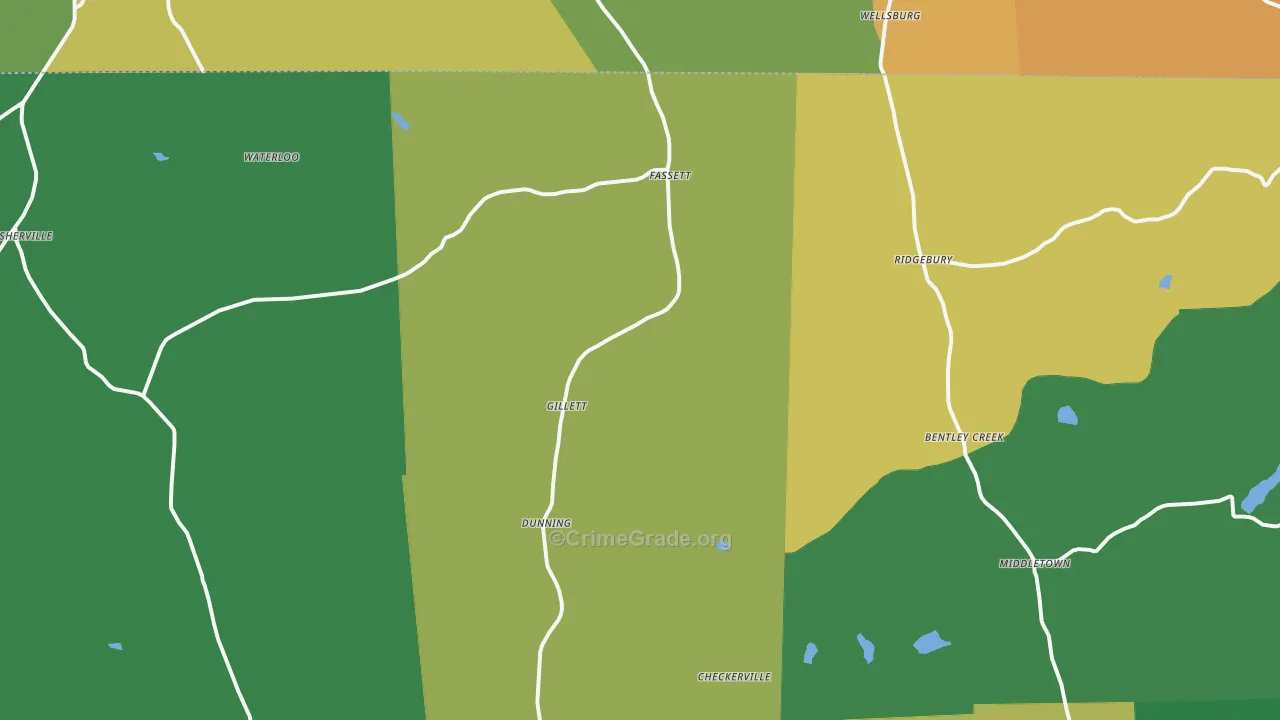 16925, PA Map of Theft Rates