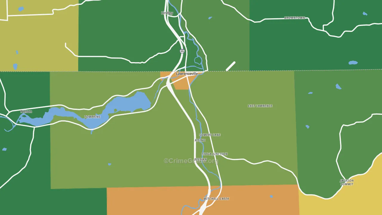 16929, PA Map of Theft Rates
