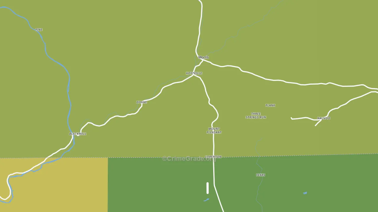 16938, PA Map of Theft Rates