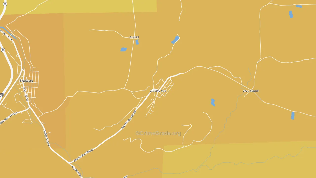 16939, PA Map of Theft Rates